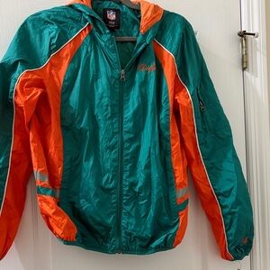 NFL Miami Dolphins Teal & Orange Hooded Jacket